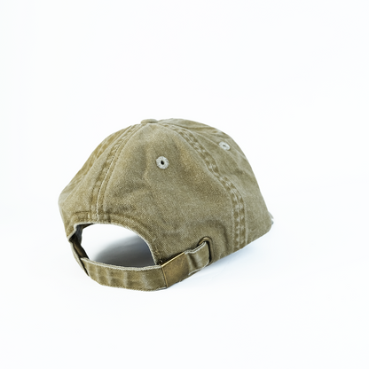 Washed Light Green Cap | Embroidered Paradise