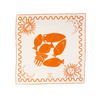 COSMOS Silk Foulard | Sun and Vases | Terracotta on Champagne