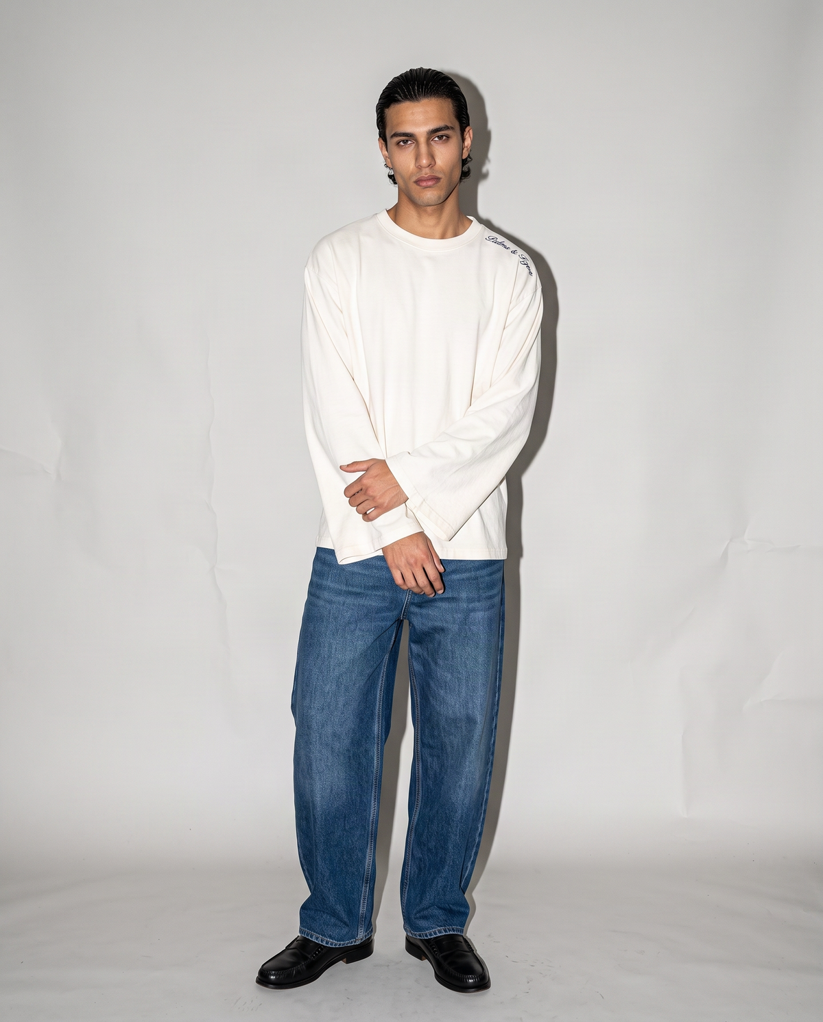 Long Sleeve Shirt in Cream