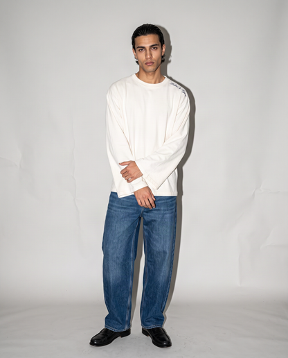 Long Sleeve Shirt in Cream