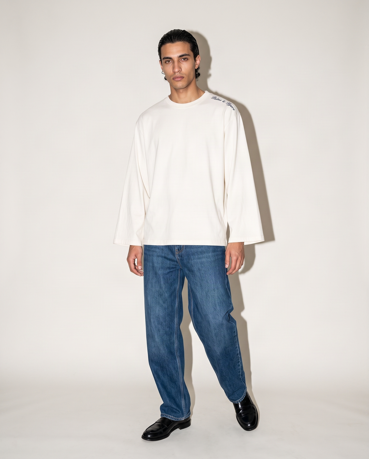 Long Sleeve Shirt in Cream
