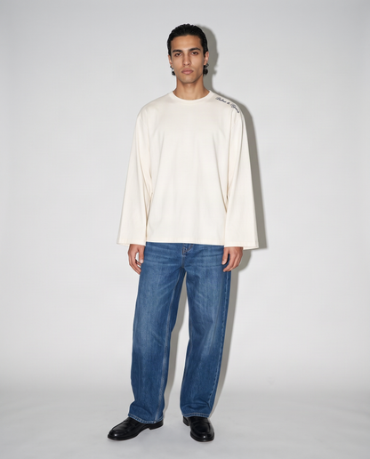 Long Sleeve Shirt in Cream