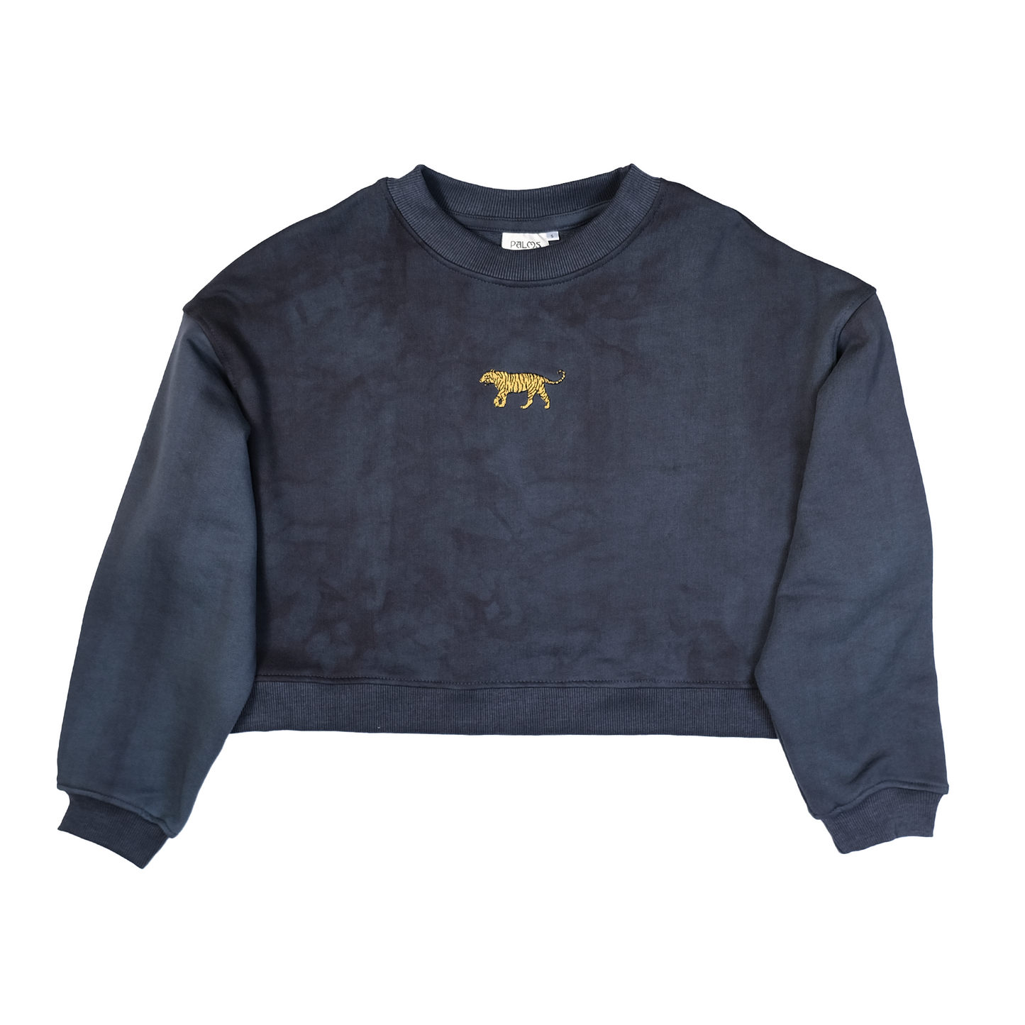 Tiger Sweater | Crop | Vintage Washed Navy