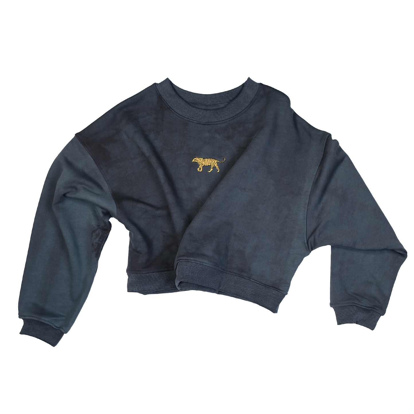 Tiger Sweater | Crop | Vintage Washed Navy