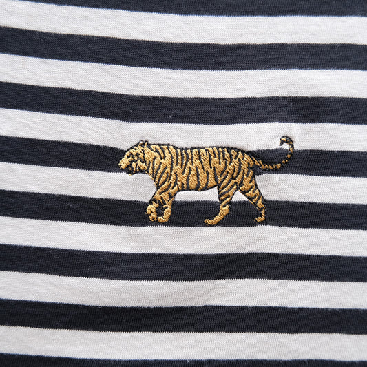 Stripes Tiger T | Stone and Black | Oversize