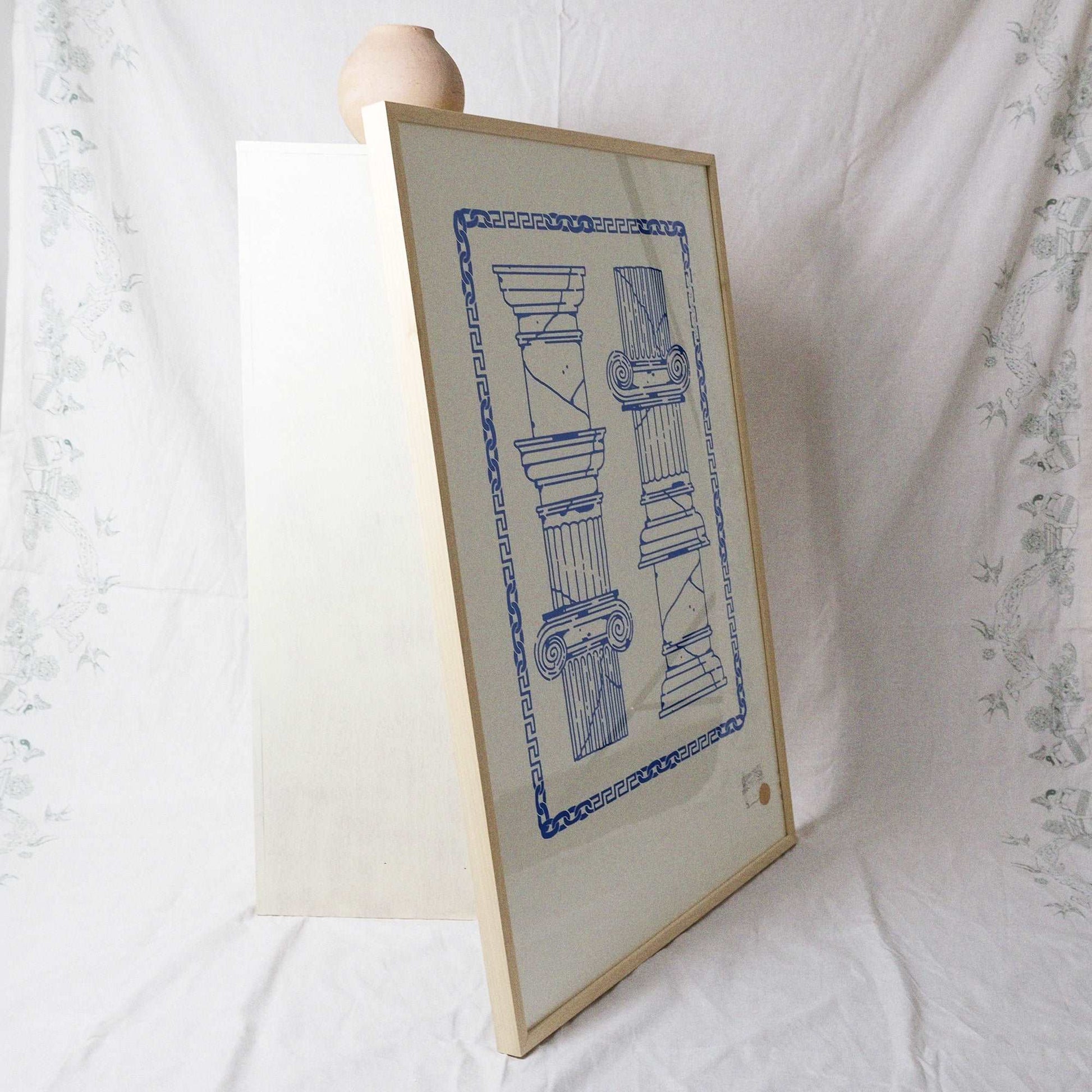 Big blue screen print