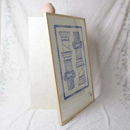 Big blue screen print