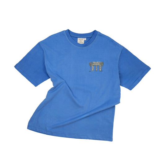 Paradise Within You | Washed Blue | Embroidered T