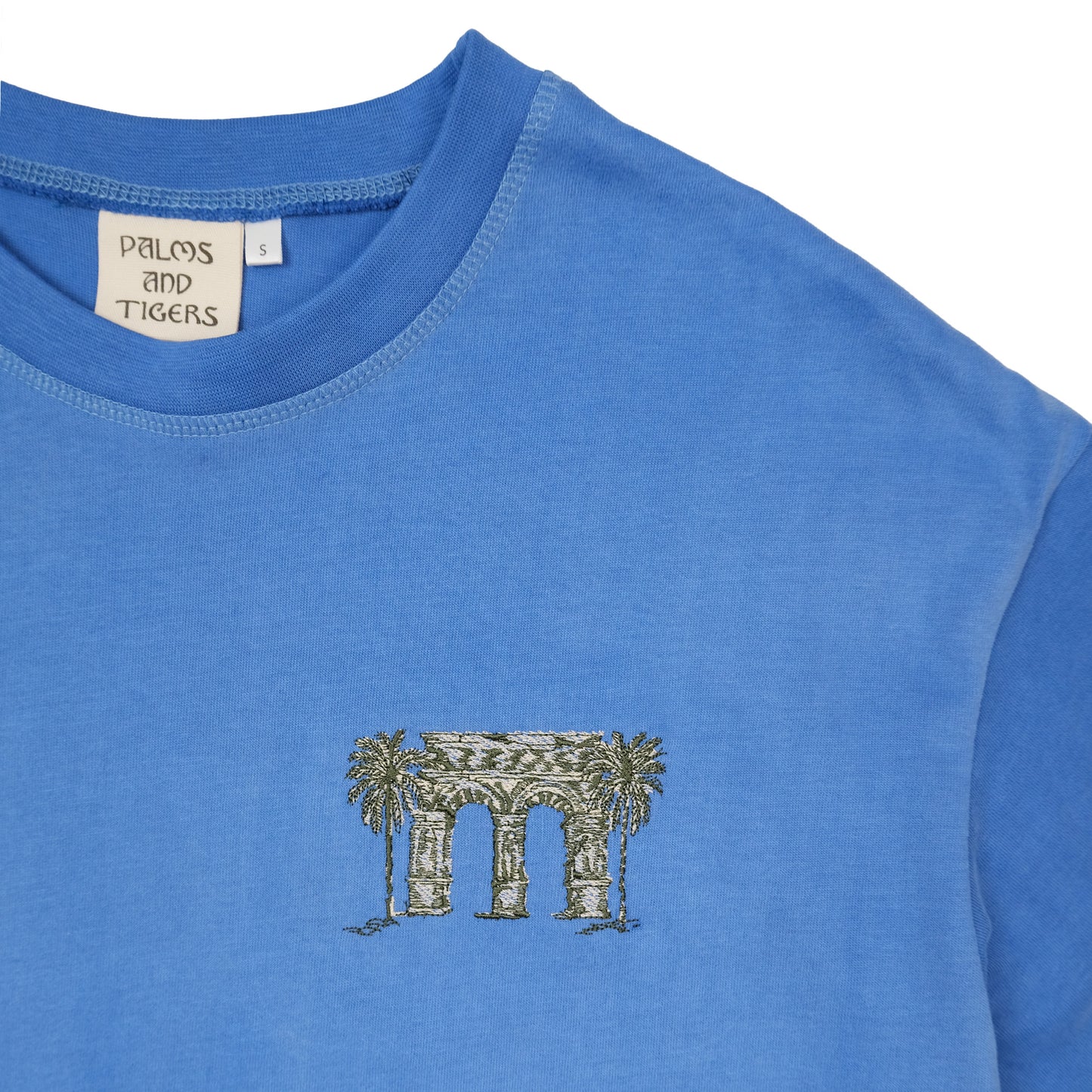 Paradise Within You | Washed Blue | Embroidered T