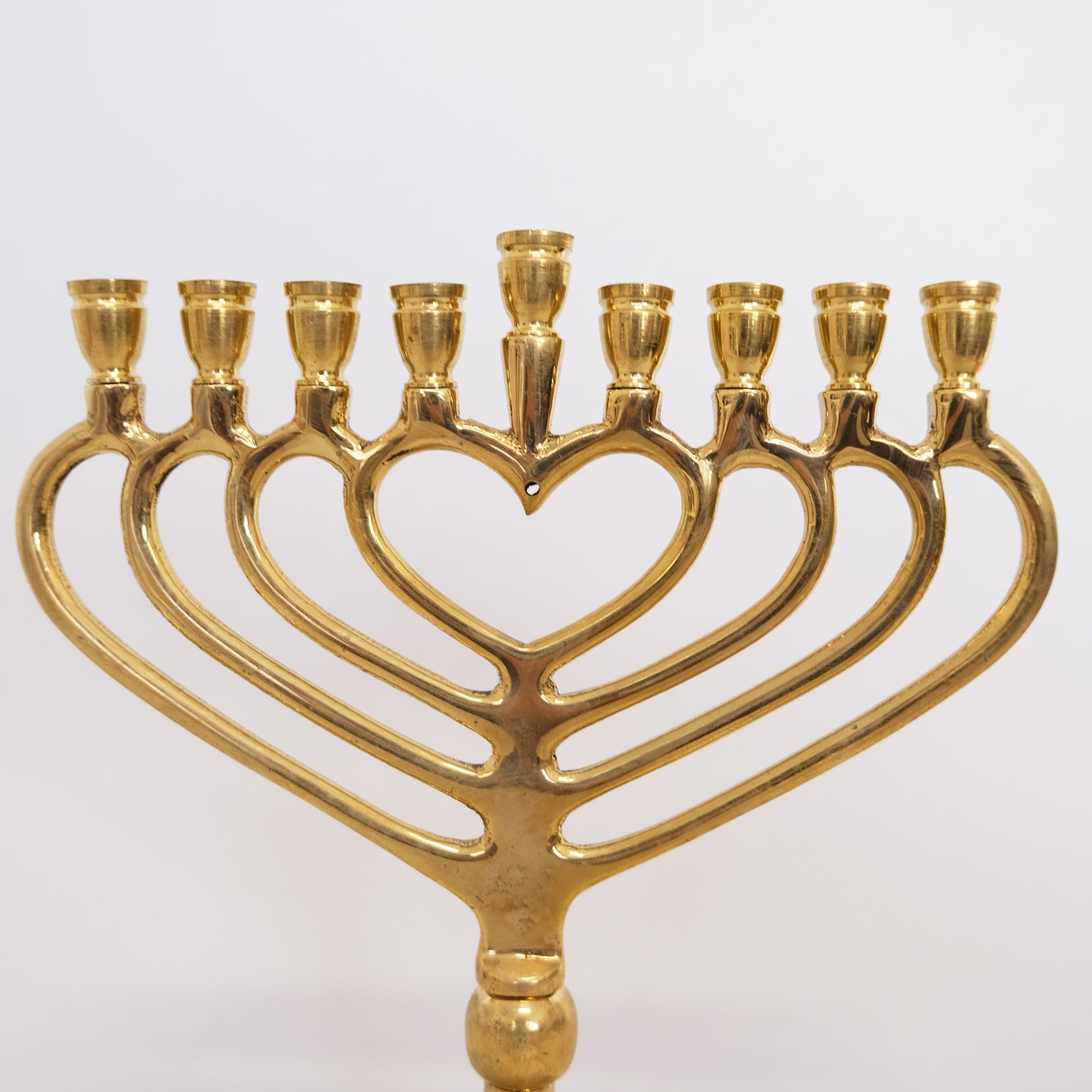 Hanukah Lamp-Golden Heart Small