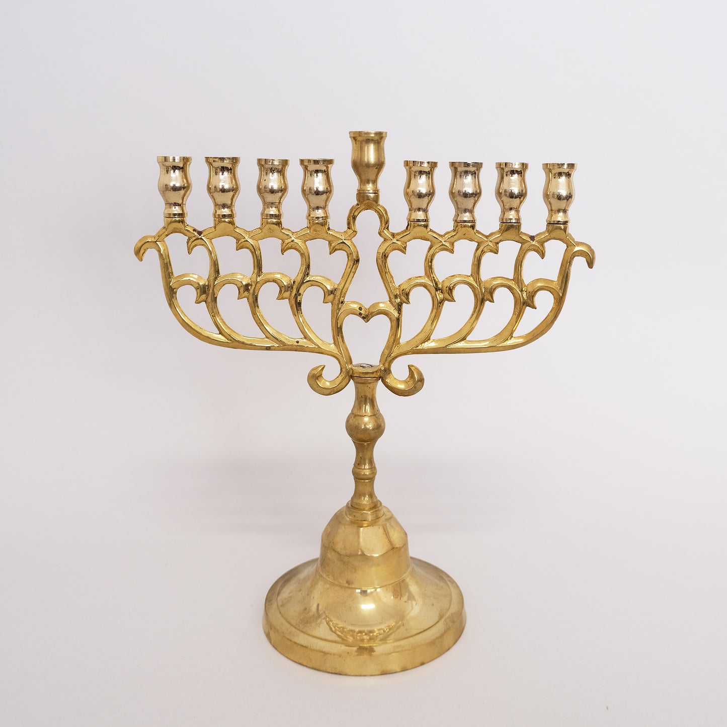 Hanukah Lamp-Golden Heart Large