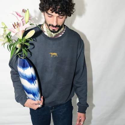 Tiger Sweater | Relaxed fit | Vintage Washed Navy