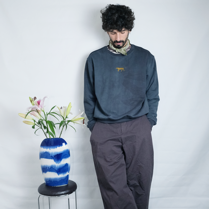 Tiger Sweater | Relaxed fit | Vintage Washed Navy