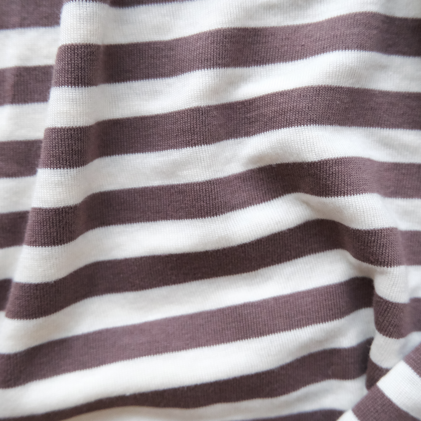 Long Sleeve | Brown creme Stripes | Semi Crop