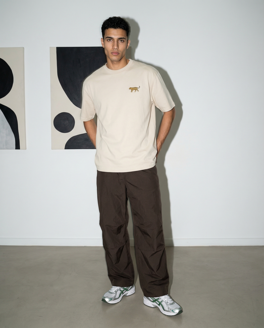 Logo T-Shirt in Sand | Over Size | Box T