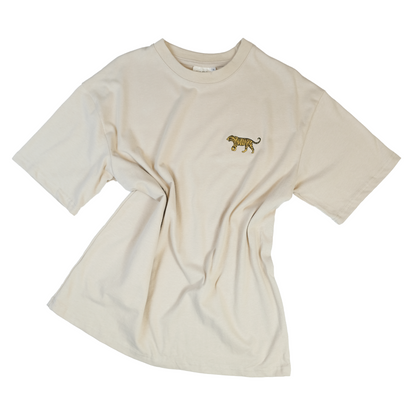 Logo T-Shirt in Sand | Over Size | Box T