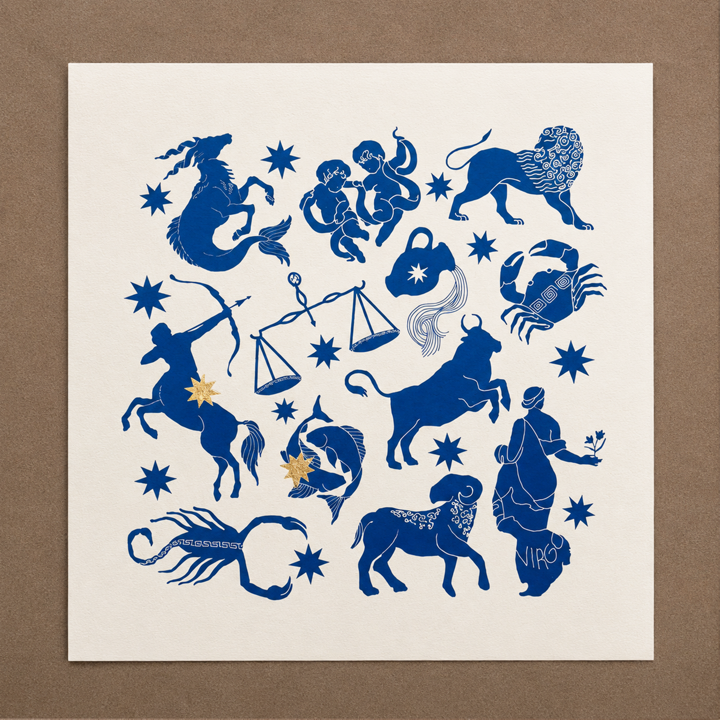 Zodiac Screen Print