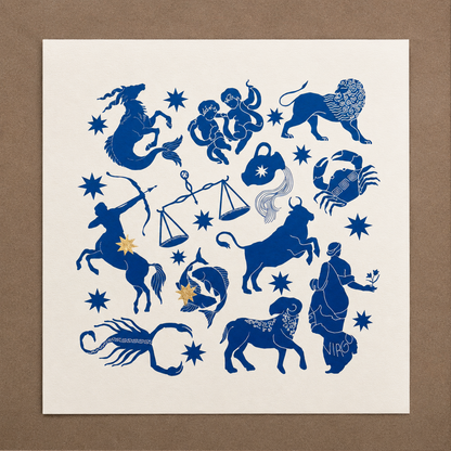 Zodiac Screen Print