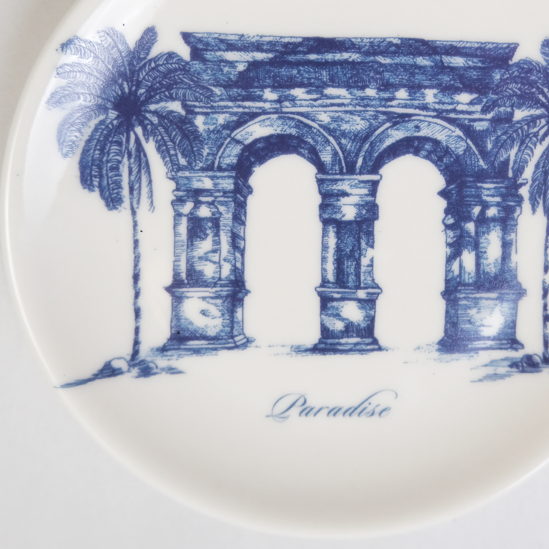 Paradise | Porcelain Plate | Blue