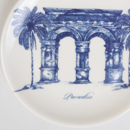 Paradise | Porcelain Plate | Blue