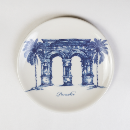 Paradise | Porcelain Plate | Blue