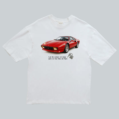 Sports Car | Oversize T Shirt 100% cotton
