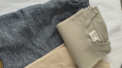 Logo Shorts- Blue Melange