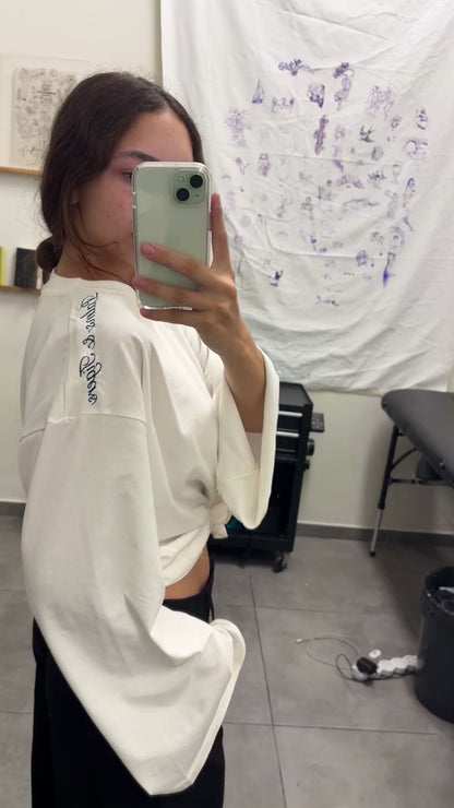 Long Sleeve Shirt in Cream