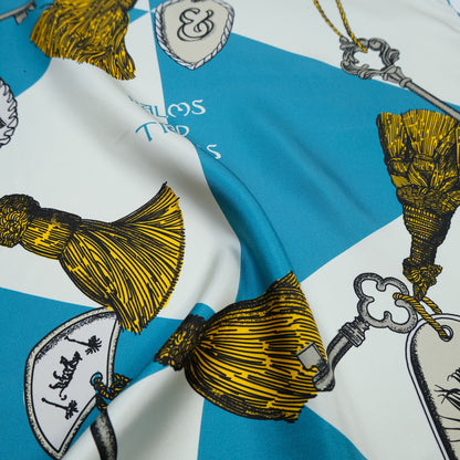 Hotel Keys | Silk Foulard | Turquoise and Stone