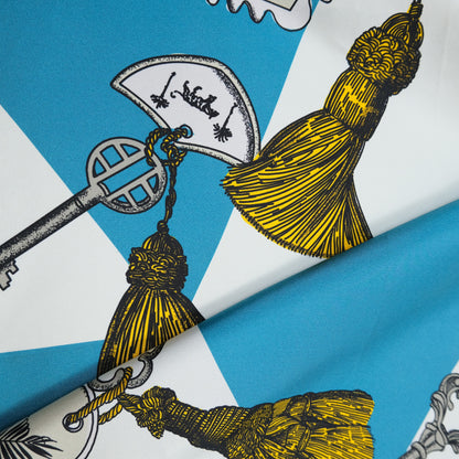 Hotel Keys | Silk Foulard | Turquoise and Stone