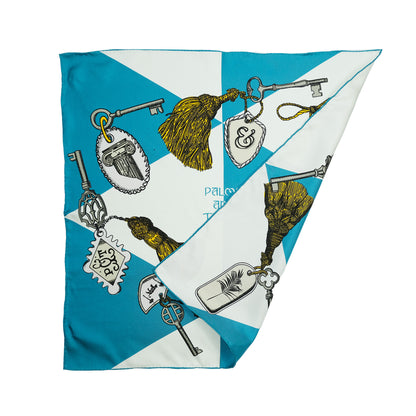 Hotel Keys | Silk Foulard | Turquoise and Stone