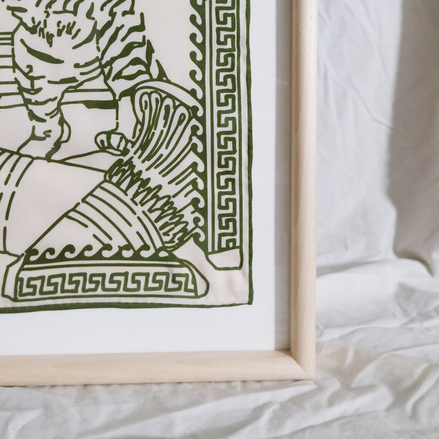 Framed Silk Scarf - Tigers