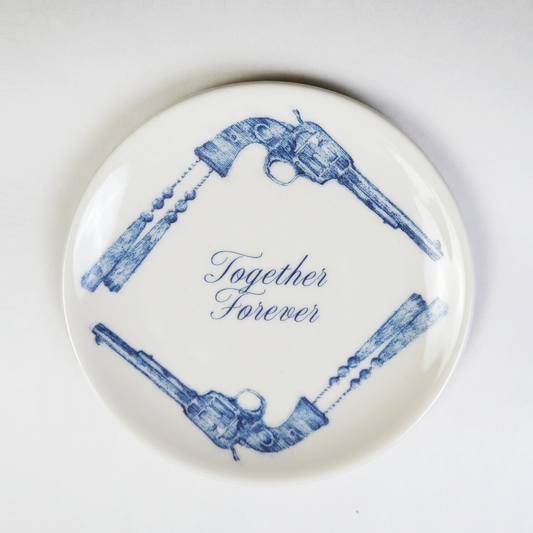 Together Forever | Porcelain Plate | Blue