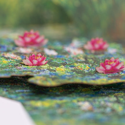 Pop Up Card- Water Lilies and Japanese Bridge