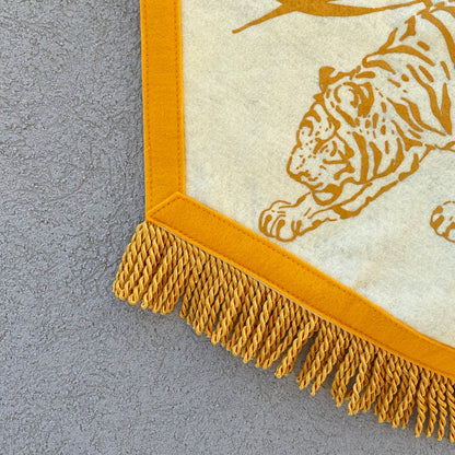 Tiger Banner with Fringes